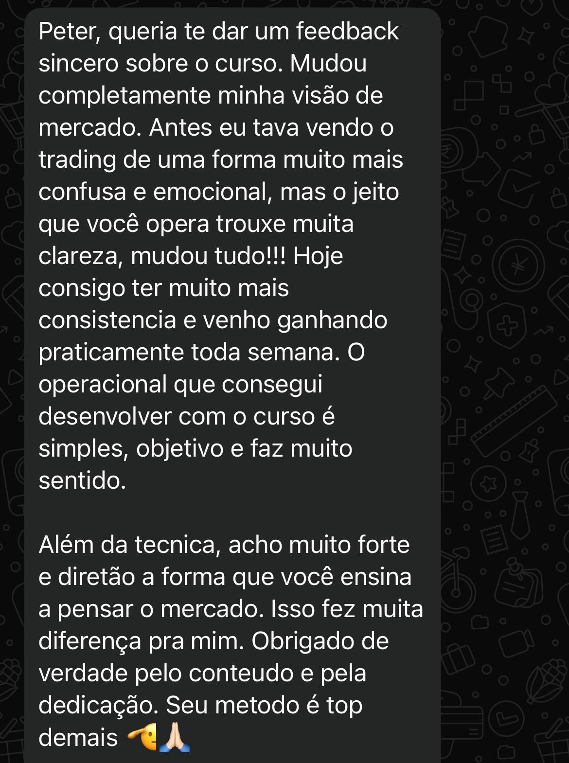 Depoimento &mdash; mudou minha visão